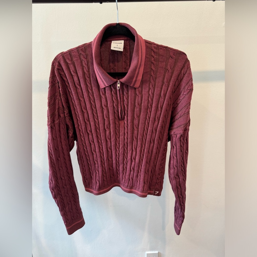 Purple Crop Sweater